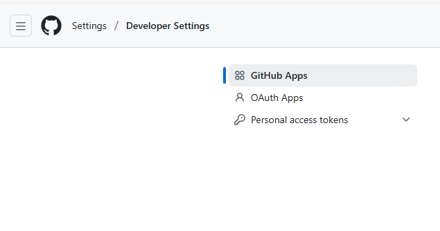 GitHub Developer Settings