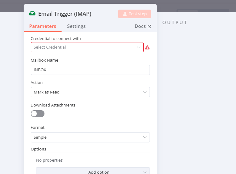 n8n default IMAP Node Issue
