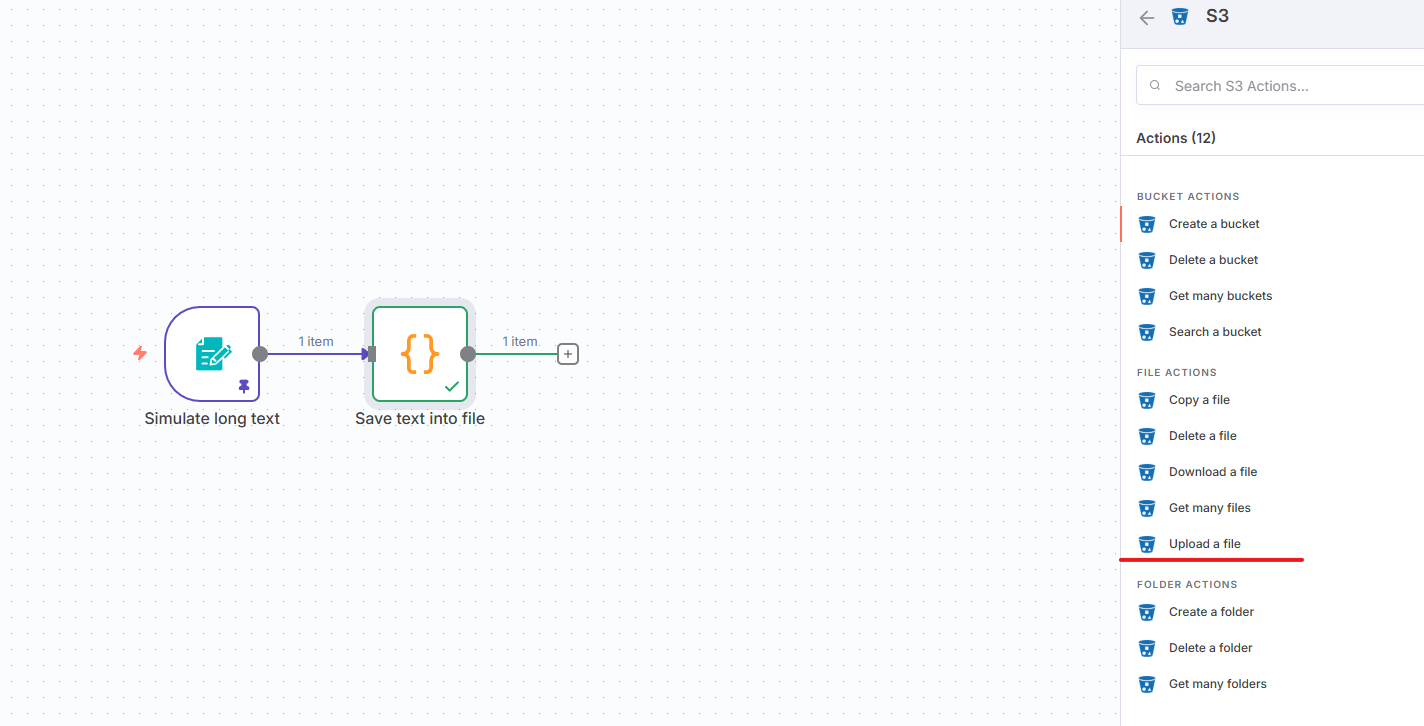 n8n S3 Node Configuration