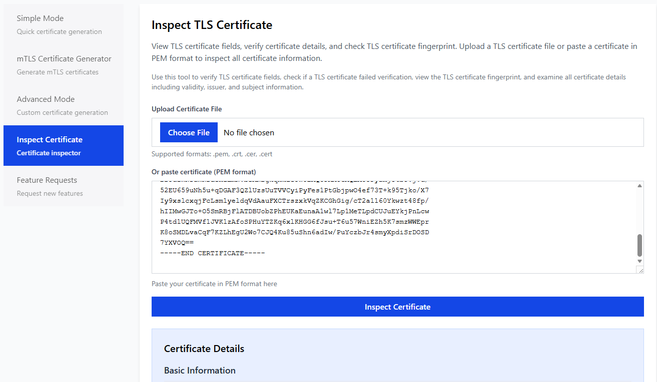 Introducing OneClickTLS: Generate Self-Signed TLS and mTLS Certificates ...
